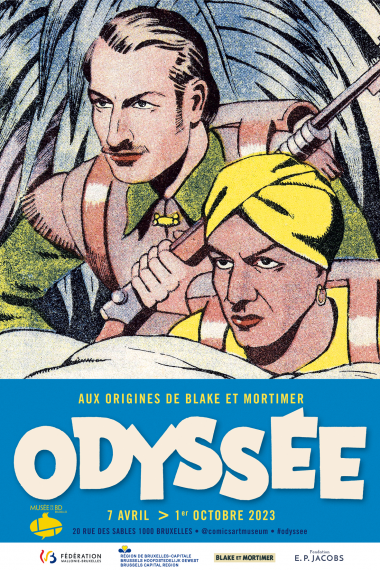 ODYSSÉE aux origines de Blake et Mortimer - Affiche de l'exposition test