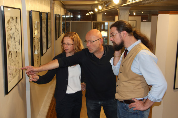 Tanja Wenisch, Jack Manini and Etienne Willem - © Daniel Fouss/Comics Art Museum test