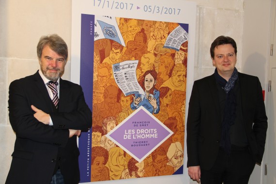 Thierry Bouüaert et François De Smet - © Daniel Fouss / Musée de la BD test