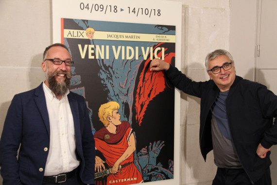 Giorgio Albertini and David B. - © Daniel Fouss/Comics Art Museum test