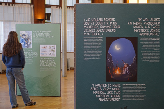 Belgian heroes, views from the world - © Daniel Fouss / Comic Art Museum test