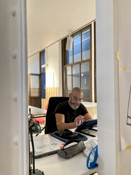  - Afif Khaled in residence at the Maison Marc Sleen. test